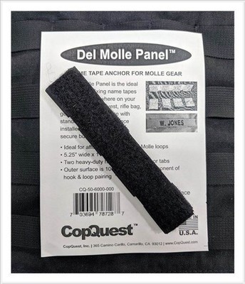 NEW Del Molle Panel Name Tape Tag - Cop Quest (Part 50-6000) (MPN N1-DMP-NT-BK)