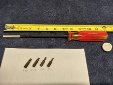 MATCO SDSM118T 12" magnetic TORX driver with bits.