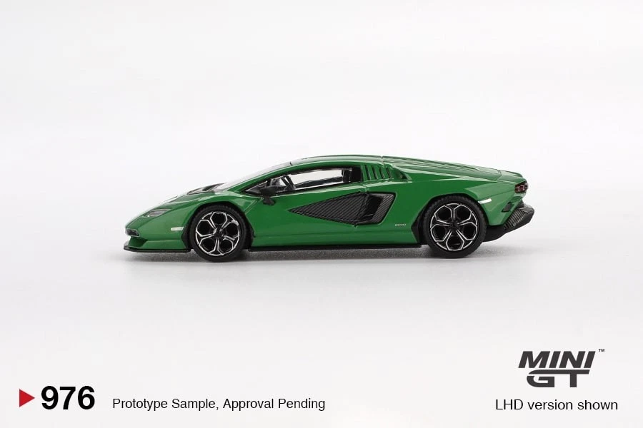 Mini GT MGT00976LHD Lamborghini Countach LPI 800-4 Verde Medio Die Cast 1/64 - Immagine 2 di 3