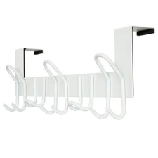 Over The Door Hooks - for Doors up to 1-3/4'' Thickness Metal Hanger with 11 The