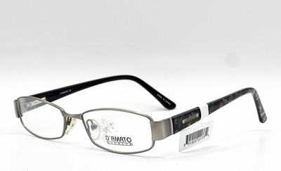 D'AMATO EYEWEAR DW562 GUN METALLIC GUNMETAL AUTHENTIC EYEGLASSES 52-18