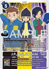J.P., Koji, & Koichi [AD-01 - AD1-023 R] Rare Advanced Booster Digimon Genera...
