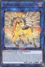 YuGiOh Albtraumritter Einhorn (V.1) GEIM-DE050 Rare Light Played 1st