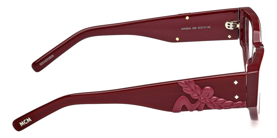 Óculos Cateye redondo vermelho MCM MW5004 069 53-15-145 RX - Imagem 4 de 4