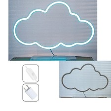 Panneau enseigne lumineuse Neon led transparent à poser deco Nuage