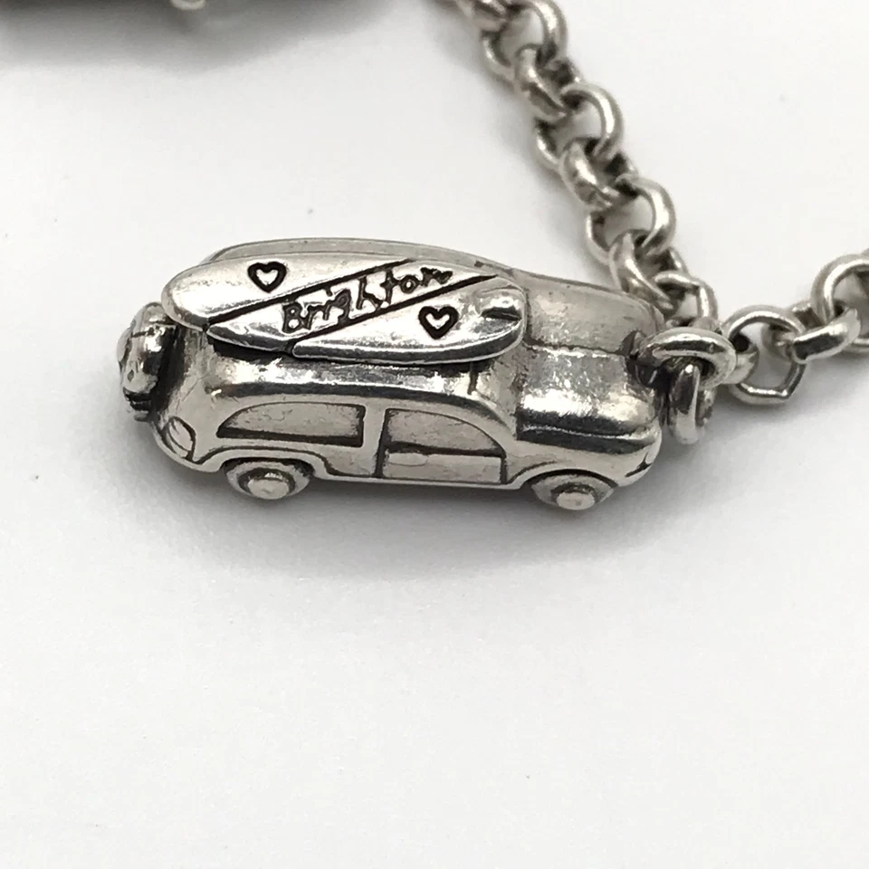 Pulsera Brighton Charm Cadena Playa Vacaciones Plateado Tropical Diversión Surf Foto 4 de 4