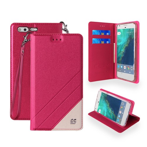 Para Google Pixel 3a, 3a XL Pixel 2 XL Folio Tarjeta Identificación Soporte Abatible Billetera Estuche - Imagen 5 de 8