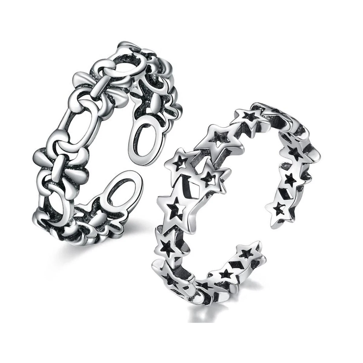 Sterling silver deals index finger rings