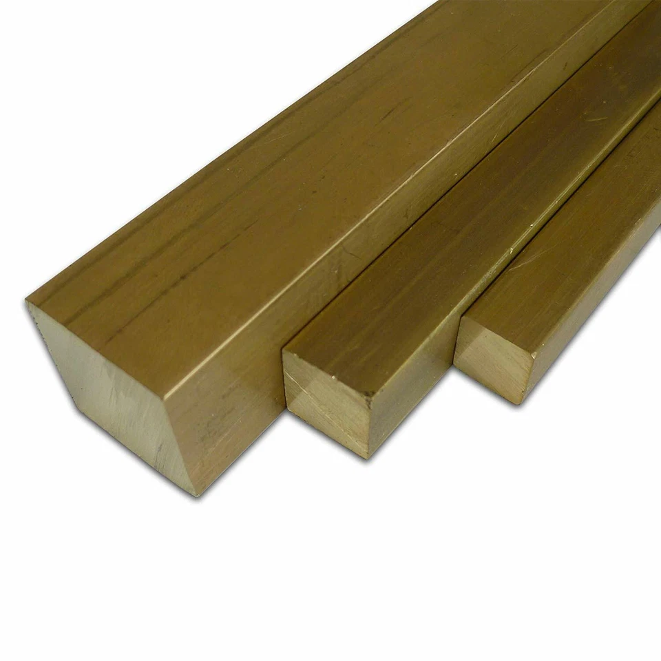 Square brass bar various sizes and lengths
