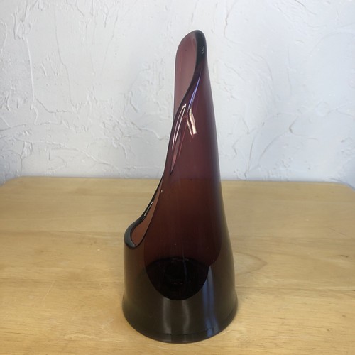 LE Smith AMETHYST Taper Candle Holder 8.25" tall PURPLE Glass - Picture 4 of 14