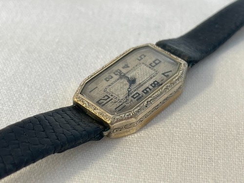 alte ART DECO vintage Armbanduhr, 18x26mm - Bild 4 von 8
