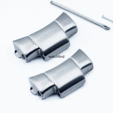 2Piece Curved End Links for Seamaster Planet Ocean Bracelet Watch Band Strap