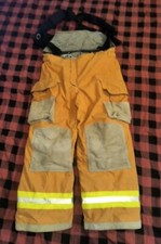Firefighter Janesville Lion Turnout Bunker Pants 40l Tan Harness 04’ Very Clean!