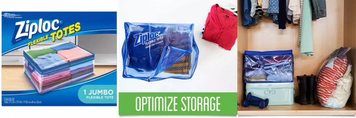 Ziploc Flexible Totes, Jumbo, 1 ct