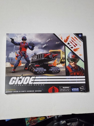 Hasbro G.I. Joe Classified Series Scrap-Iron & Anti-Armor Drone Figure - #74 New