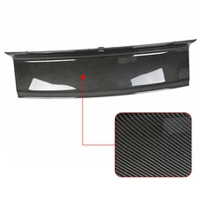 Carbon Fiber Look Rear Trunk Panel Decklid Trim Cover For Ford Mustang GT 15-23
