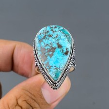 Turquoise Ring 925 Sterling Silver Ring Handmade Gemstone Ring Women's Ring