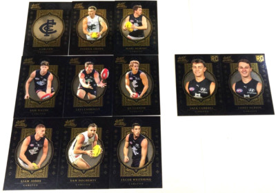 2021 SELECT AFL OPTIMUM SERIES OPTIMUM PLUS CARD FULL TEAM SET(9+2)-CARLTON