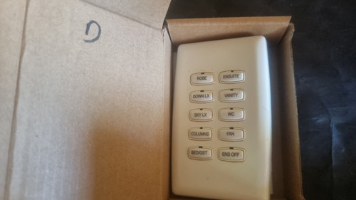 PHILIPS DYNALITE DLP white 10 Button Panel - 7 available select A-G or random - Picture 4 of 5