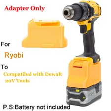 For Ryobi 18V Series Li-ion Battery Adapter Converter to fits Dewalt 20V Tool