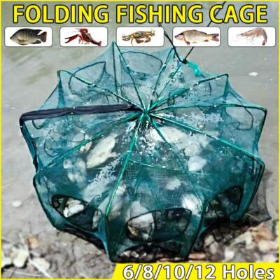New Auto-Foldable Strengthened Fishing Trap Net,Crawfish Trap for Blue Crab
