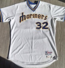 Game Issued MLB Majestic Seattle Mariners Ryne Harper TBTC 70's Jersey Hologram