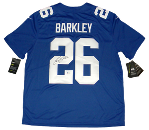 saquon barkley autographed jersey