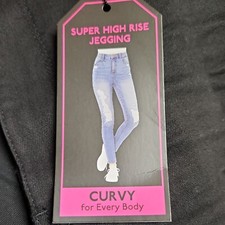 No Boundaries Juniors Super High Rise Curvy Skinny Jeans Jegging NWT distressed