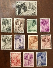 Belgium: 1941.Complete set of 12 Semi-postal SC#B281-B292  MH.  #09-01044