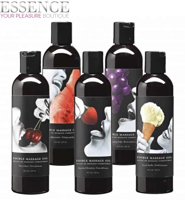 Earthly Body Edible Flavoured Luxury Massage Oil 236ml - Same Day Dispatch -