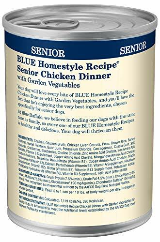 Blue Buffalo Homestyle Recipe Natural Senior Wet Dog FoodChicken 12.5-Oz Can