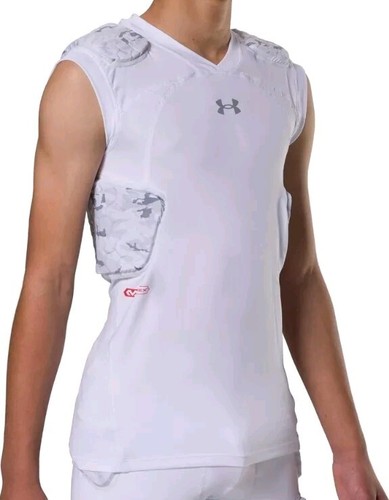 Under Armour Gameday Armour Pro 5-Pad Top Camo White Size Youth XL New With Tags
