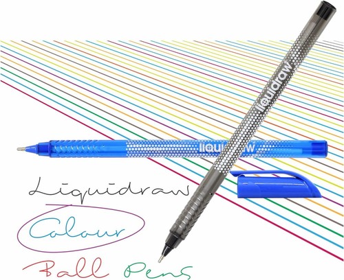 Ballpoint Pens Set Of 10 Assorted Colours Multicolour Ball Pens Medium Point 1.0 - Afbeelding 5 van 6