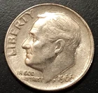 1966 Roosevelt Dime 10 Cent U.S America SILVER COLOR UNITED STATES 10c Coin