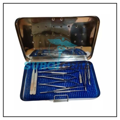 Set Micro Needle Holder Scissors Miro Surgical Instruments Micro Surgery