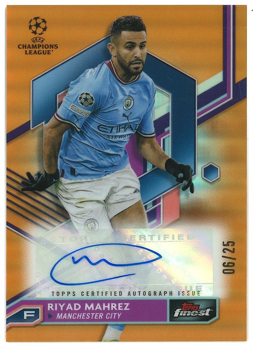22-23 Topps Finest Mahrez 直筆サイン 世界25枚限定 Amazon.co.jp: 22-23 Topps Finest Mahrez 直筆サイン 世界25枚