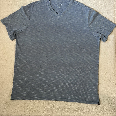 Even Tide Men's V-neck SS T- shirt XXL Blue/White