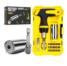 Universal SOCKET Tool Set 20 Pc Set.  Magic Grip With 54 Pins