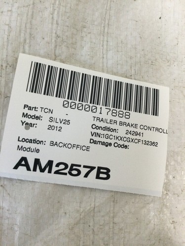 2012 Chevrolet Silverado 2500HD Trailer Brake Control Module 20791897 OEM - Picture 8 of 8