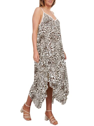 Maxi vestido de verano italiano con tirantes estampado de playa con cuello en V sin mangas para mujer - Imagen 222 de 253