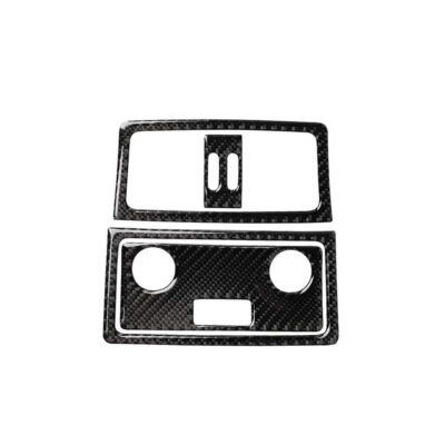 Carbon Fiber Rear Air Vent Outlet Panel Cover Trim For BMW E60 5Series 2005-2010