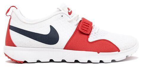 Nike SB TRAINERENDER Men\'s Size 10 Sneakers 616575-326 Khaki Olive Crimson Shoes Nike Trainerendor SB Medium Olive for Sale | Authenticity  main image 3