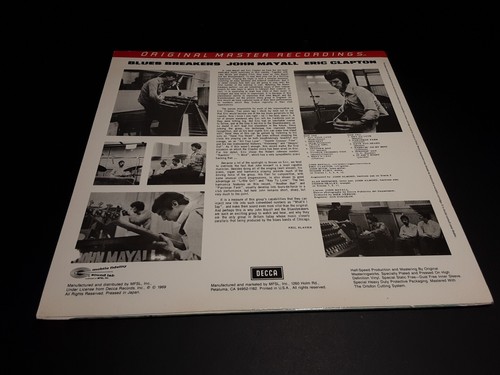 JOHN MAYALL, Bluesbreakers "Beano" Lp Mfsl 1-183 Vinyl Original Master Clapton - Picture 14 of 15