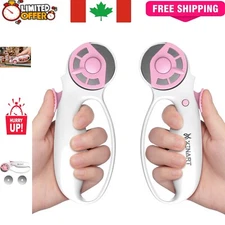 Precision 45mm Fabric Rotary Cutter with Comfort Loop Handle - Pink Design