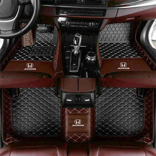 For Honda All Models Waterproof Custom Car Floor Mats Front & Rear Carpet Liner - Picture 18 of 44