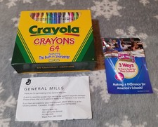 NEW Vintage Crayola Crayons 64 Ct 1999 With Built in Sharpener Retired Colors
