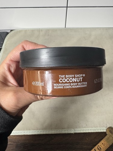 The Body Shop Coconut Body Butter 200ml Dry Skin DISCONTINUED Vegan Original - Picture 3 of 5