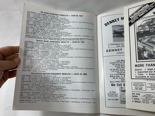 2 Kil-Kare Raceway - Columbus Motor Speedway - Shady Bowl Programs 1985 JUNE - Picture 4 of 8