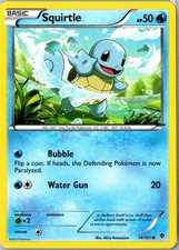 Squirtle Plasma Blast 14/101 Common Moderately Played - Mid Era Pokemon Card