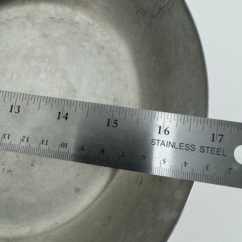 VTG Paul Revere Ware 1801 10.5” Brass Copper Stainless Steel Skillet Fry Pan - Picture 4 of 10